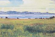 Ferdinand Hodler Lake Geneva from St Prex (nn02) France oil painting artist